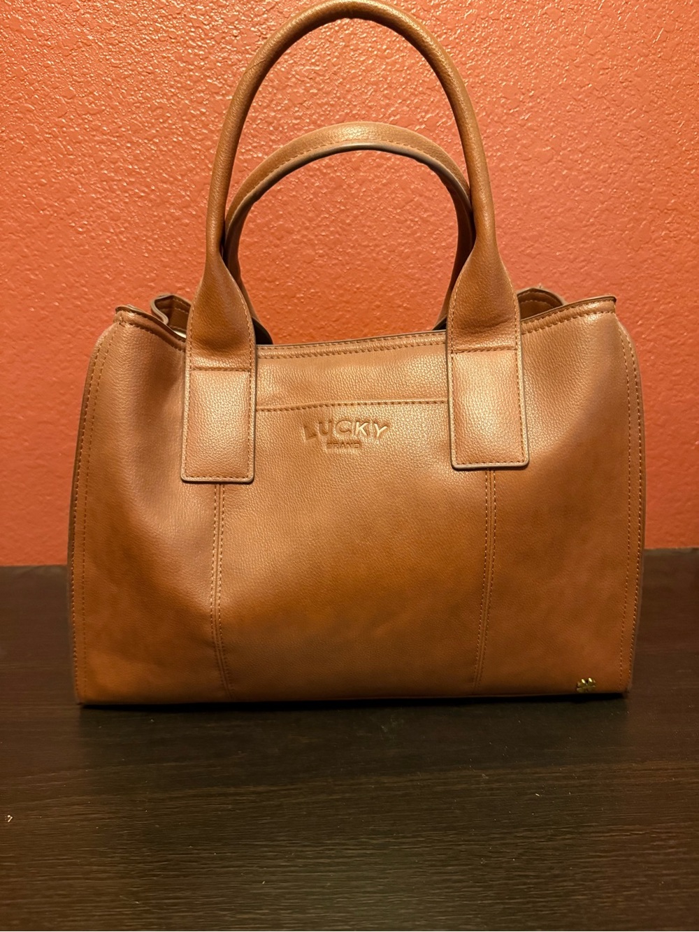 Lucky Brand Brown Leather Satchel Tote